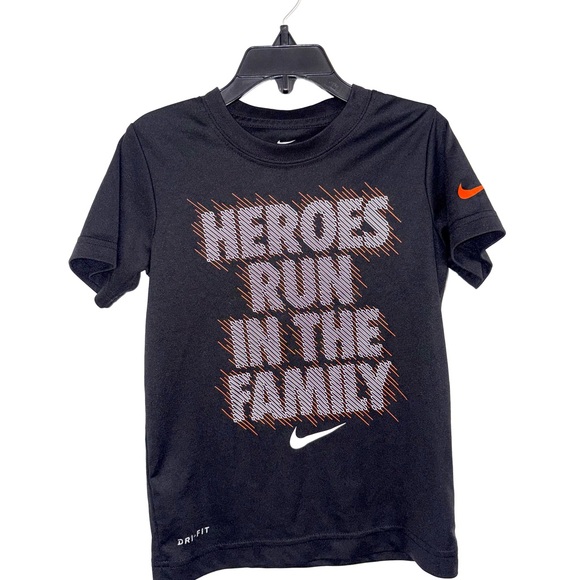 Nike Other - Nike Black Kids T-Shirt with Orange and White Accents